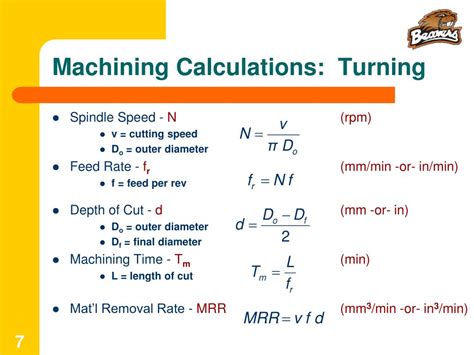 how to calculate machining power